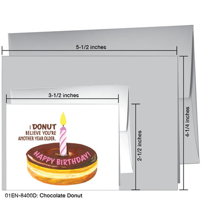 Chocolate Donut, Greeting Card (8400D)