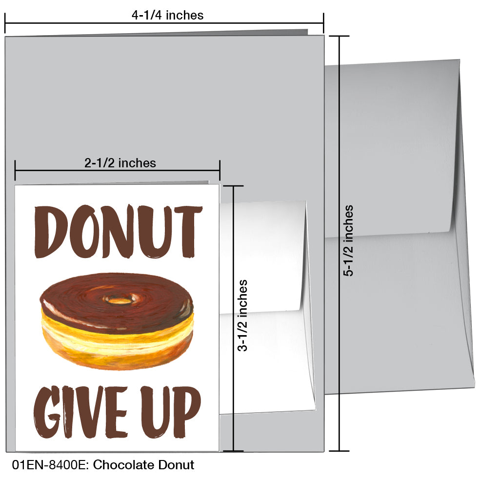 Chocolate Donut, Greeting Card (8400E)