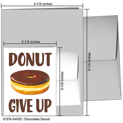 Chocolate Donut, Greeting Card (8400E)