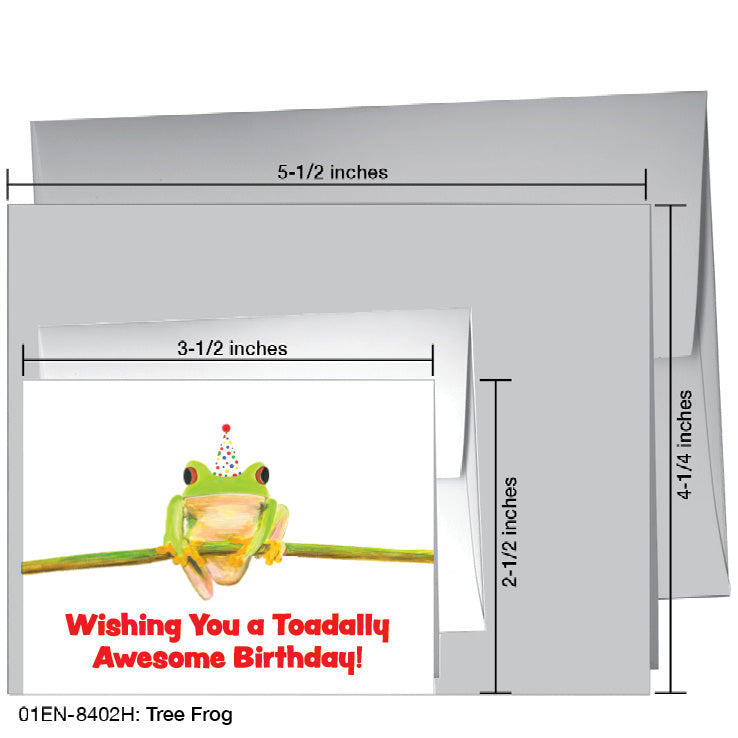 Tree Frog, Greeting Card (8402H)