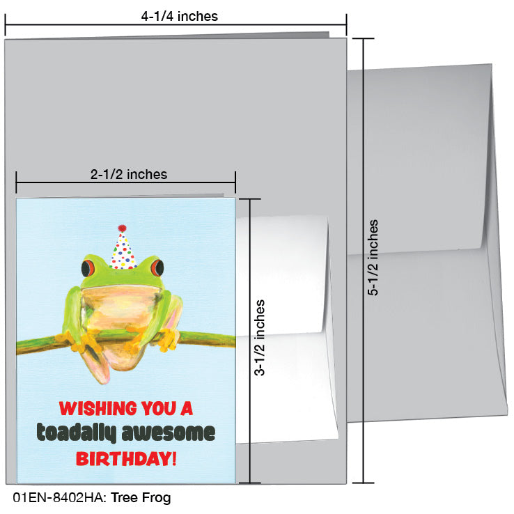 Tree Frog, Greeting Card (8402HA)