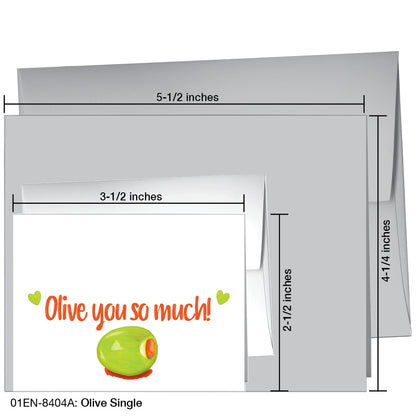 Olive Single, Greeting Card (8404A)