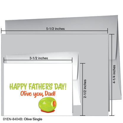 Olive Single, Greeting Card (8404B)