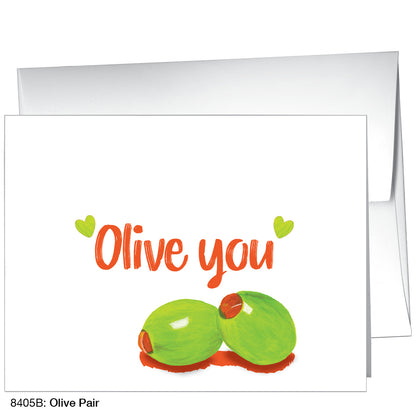 Olive Pair, Greeting Card (8405B)