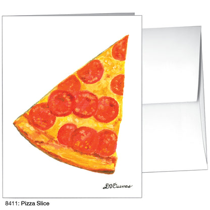 Pizza Slice, Greeting Card (8411)