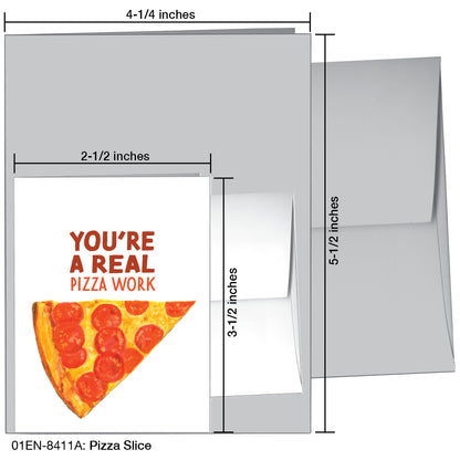 Pizza Slice, Greeting Card (8411A)