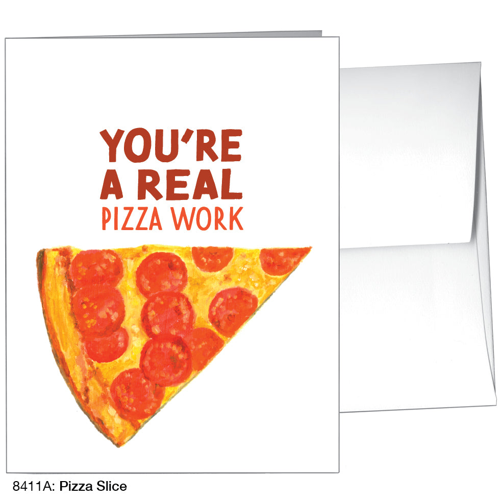 Pizza Slice, Greeting Card (8411A)