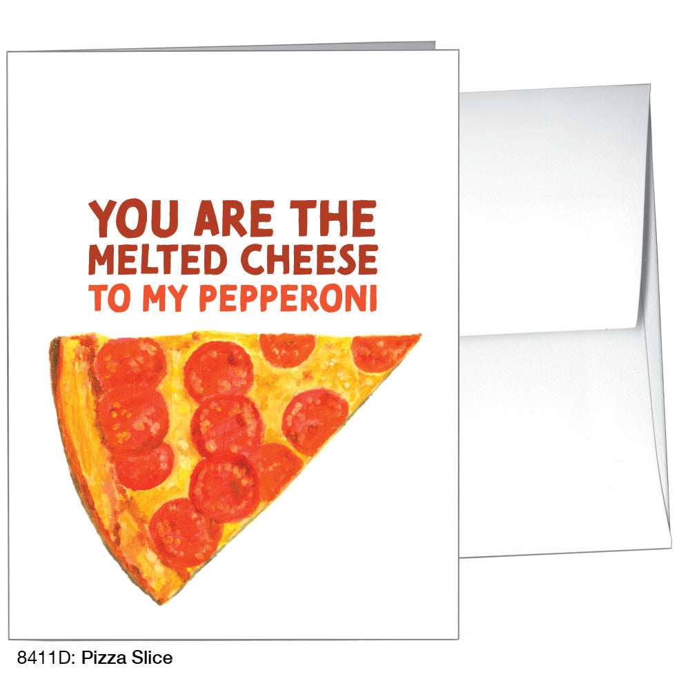 Pizza Slice, Greeting Card (8411D)