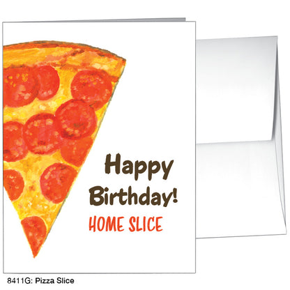 Pizza Slice, Greeting Card (8411G)