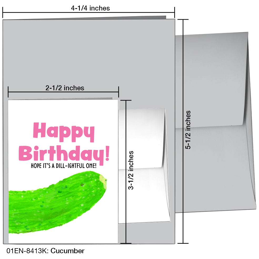 Cucumber, Greeting Card (8413K)