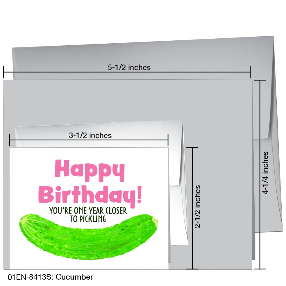 Cucumber, Greeting Card (8413S)