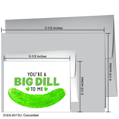 Cucumber, Greeting Card (8413U)