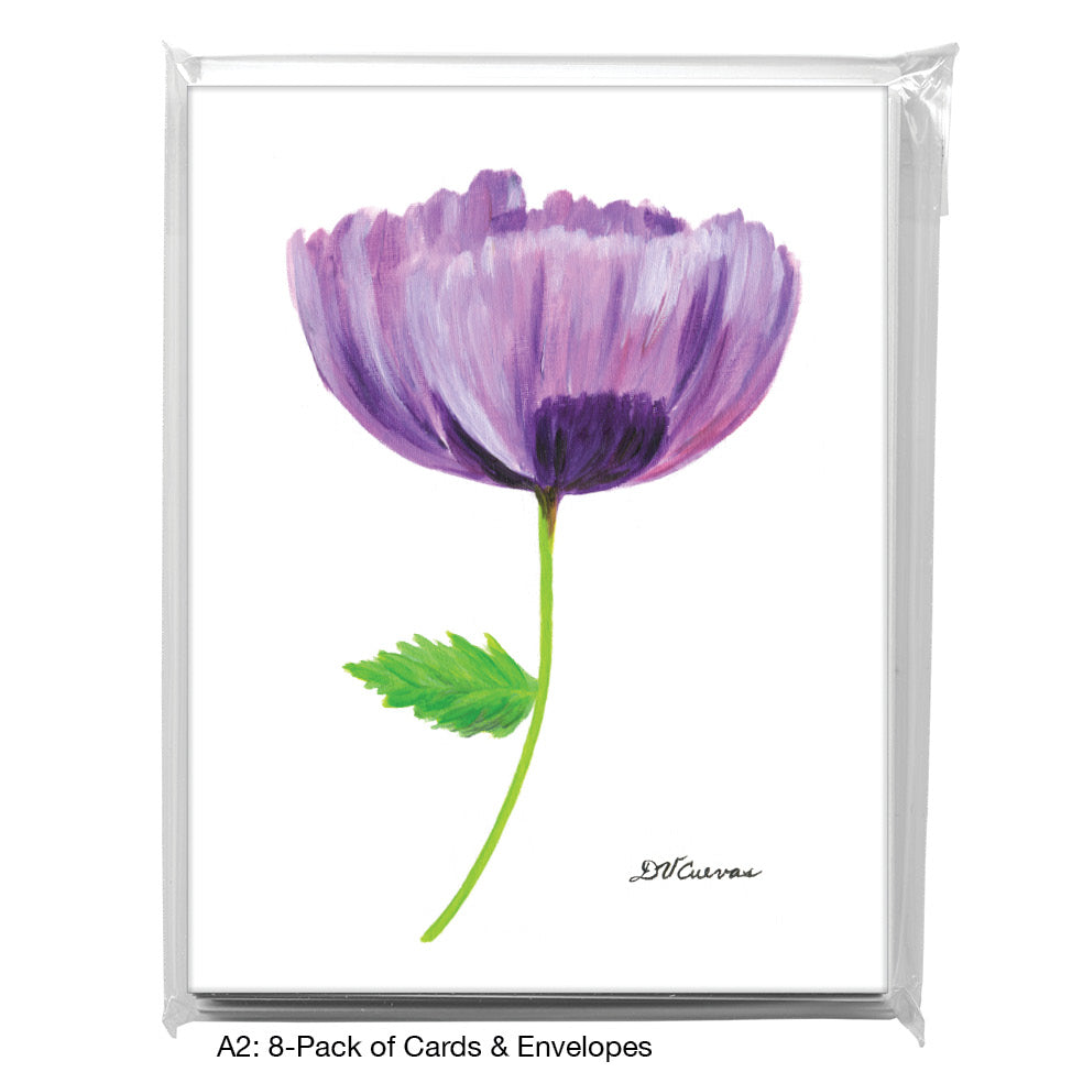 Poppy Violet, Greeting Card (8415)