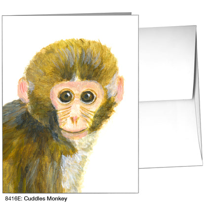 Cuddles Monkey, Greeting Card (8416E)