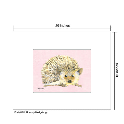 Roundy Hedgehog, Print (#8417K)