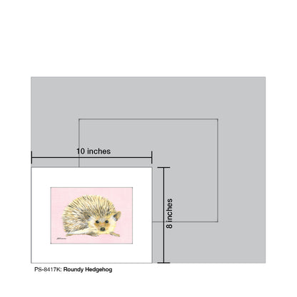 Roundy Hedgehog, Print (#8417K)