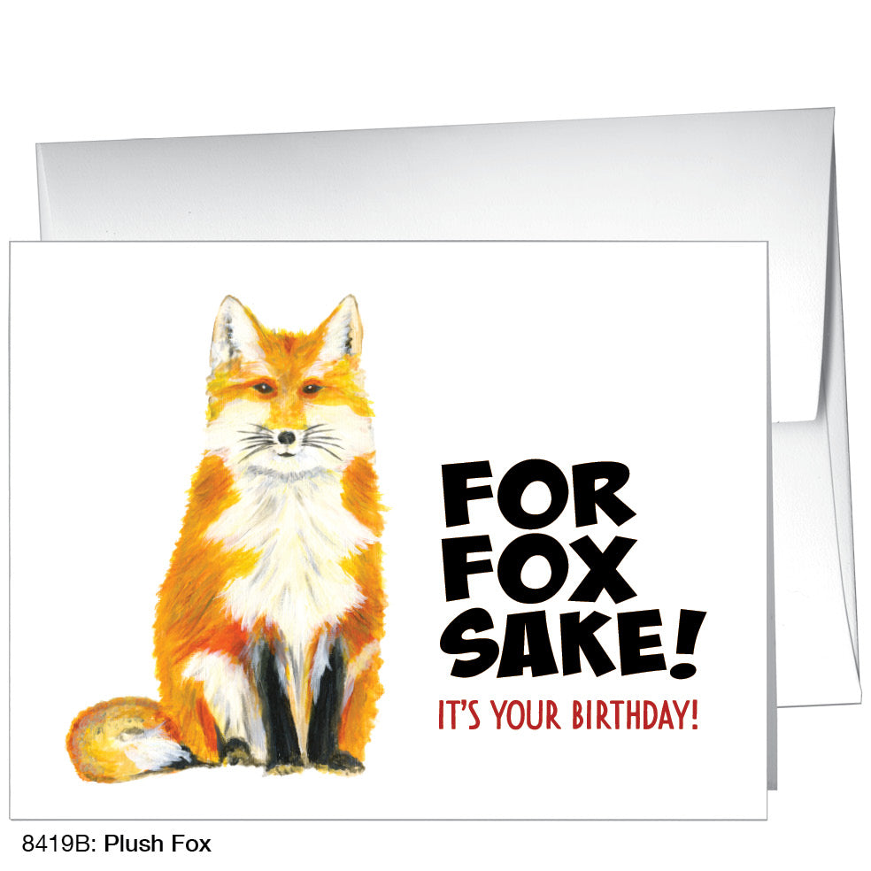 Plush Fox, Greeting Card (8419B)