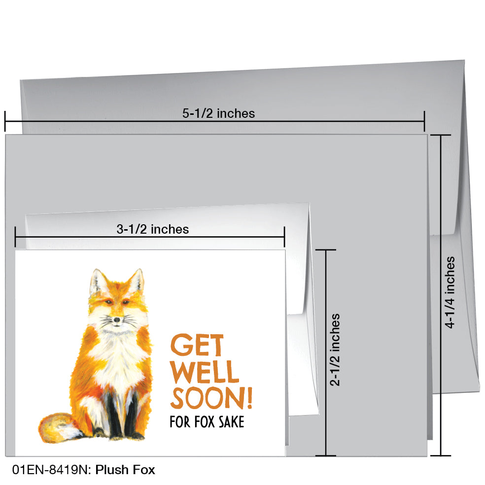 Plush Fox, Greeting Card (8419N)