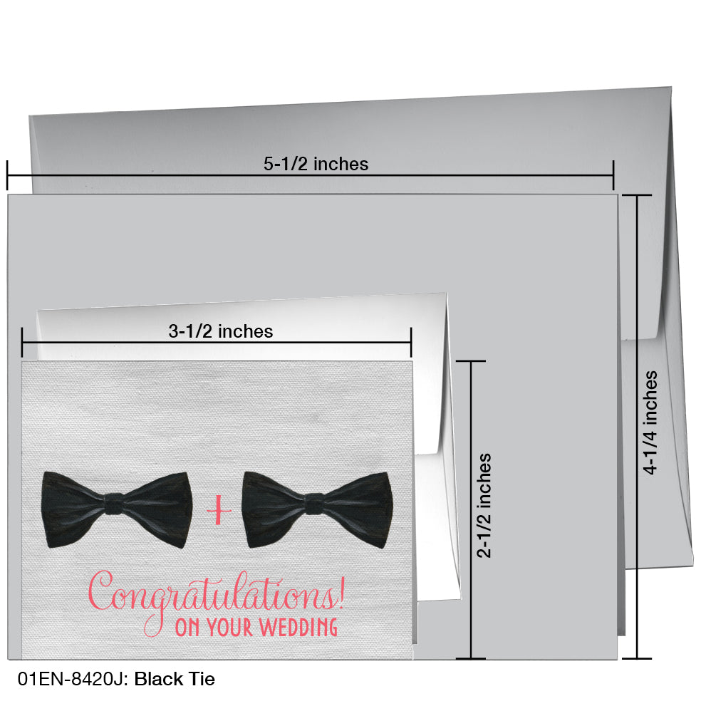 Black Tie, Greeting Card (8420J)