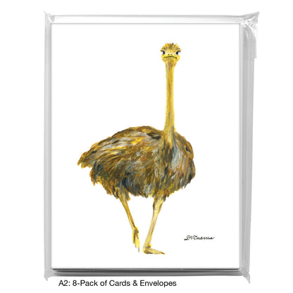 Racer Ostrich, Greeting Card (8422)