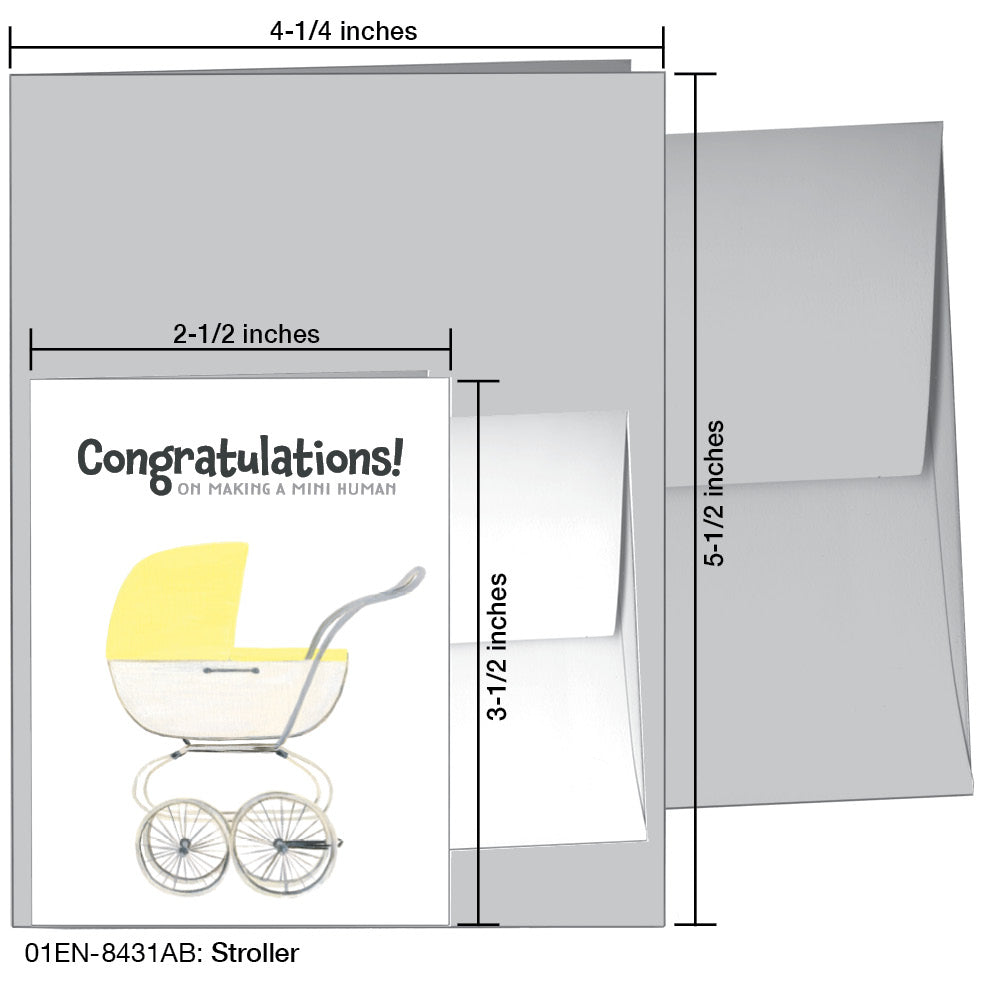 Stroller, Greeting Card (8431AB)