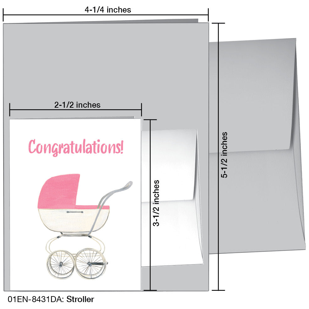 Stroller, Greeting Card (8431DA)