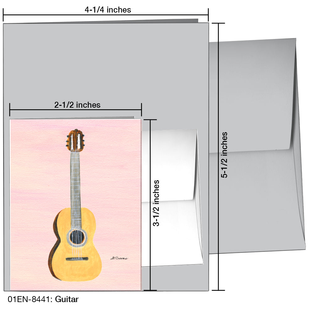 Guitar, Greeting Card (8441)