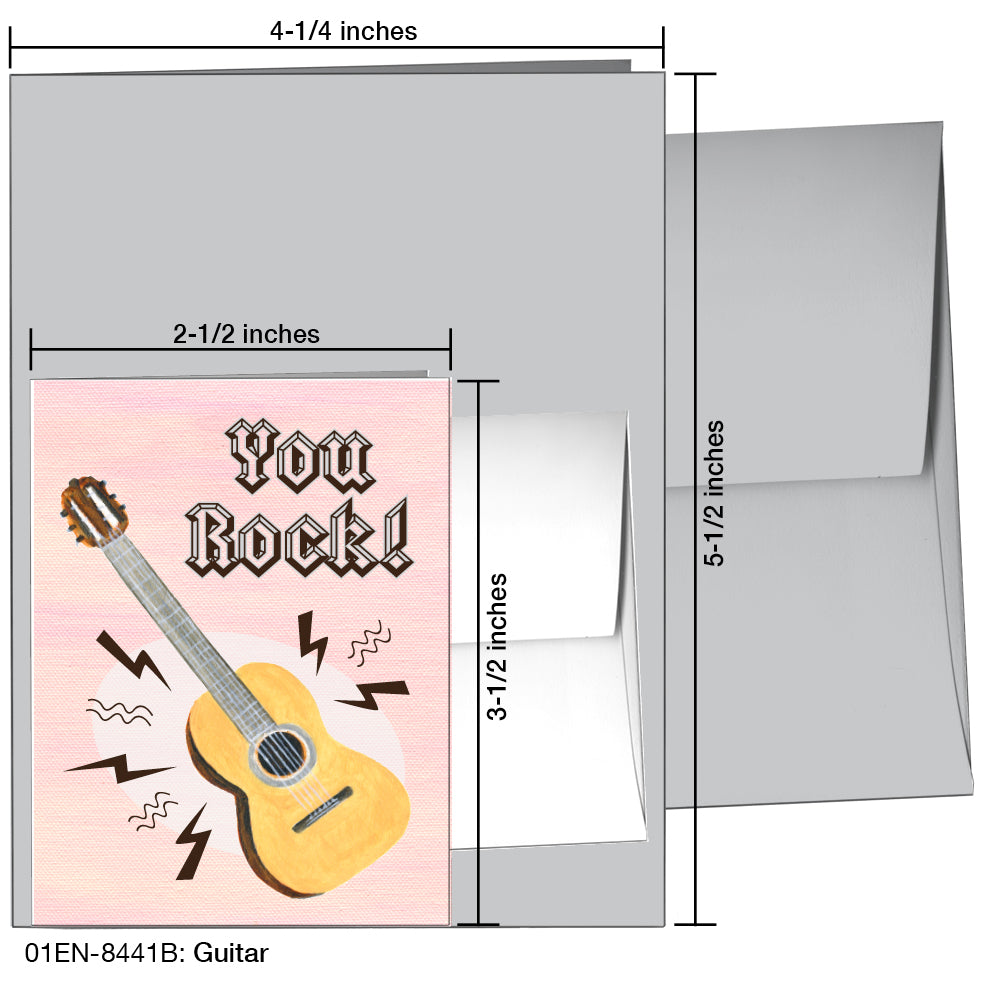 Guitar, Greeting Card (8441B)