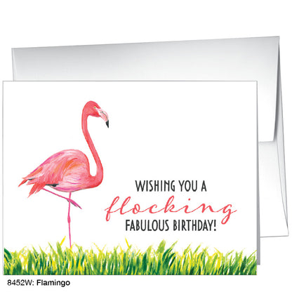 Flamingo, Greeting Card (8452W)