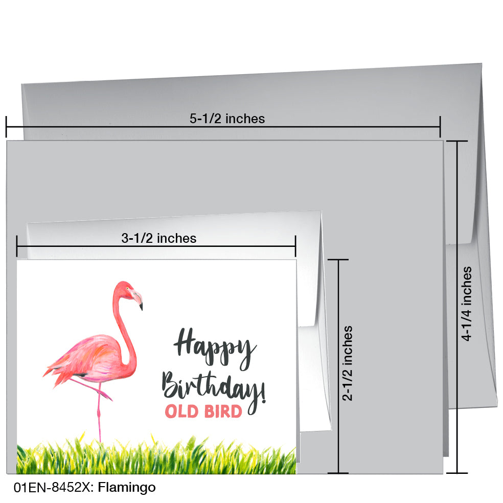 Flamingo, Greeting Card (8452X)