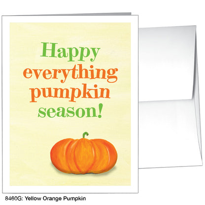 Yellow Orange Pumpkin, Greeting Card (8460G)