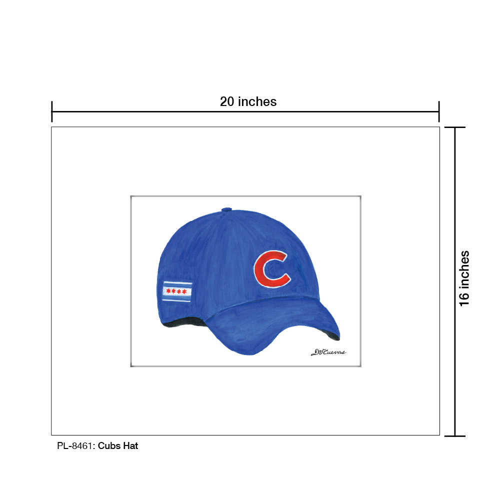 Cubs Hat, Print (#8461)