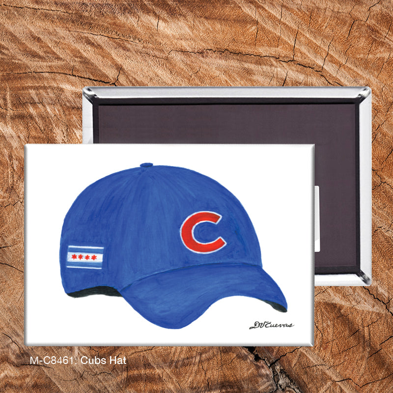 Cubs Hat, Chicago, Magnet (8461)