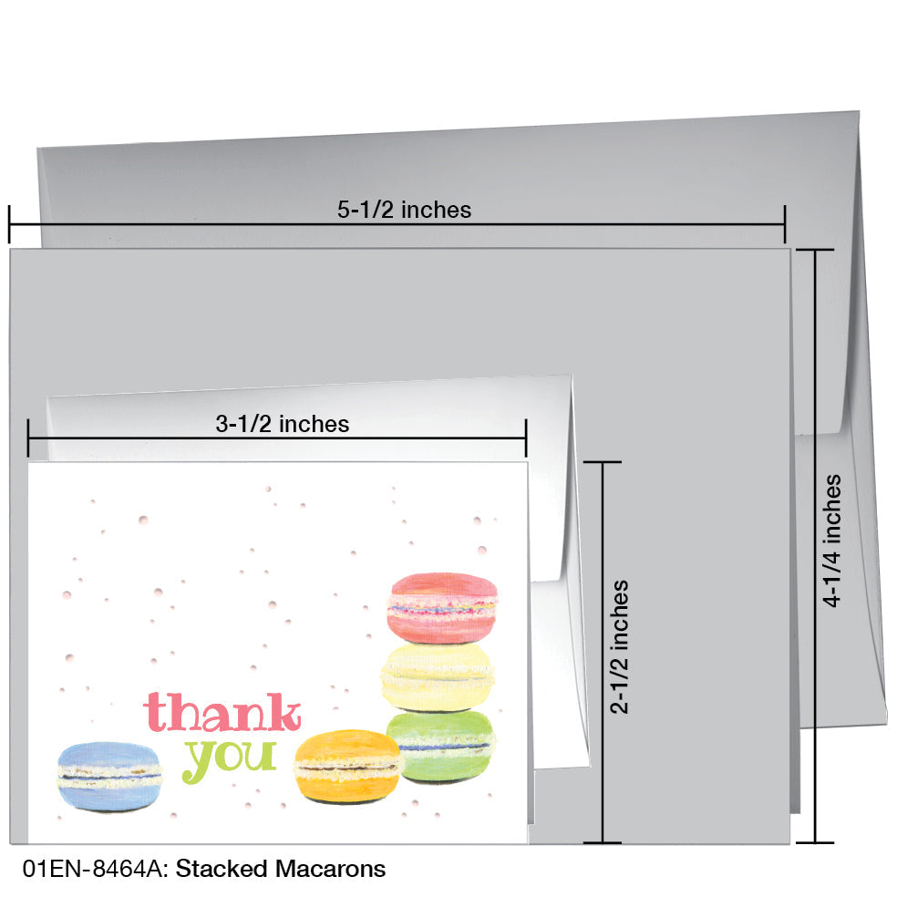 Stacked Macarons, Greeting Card (8464A)