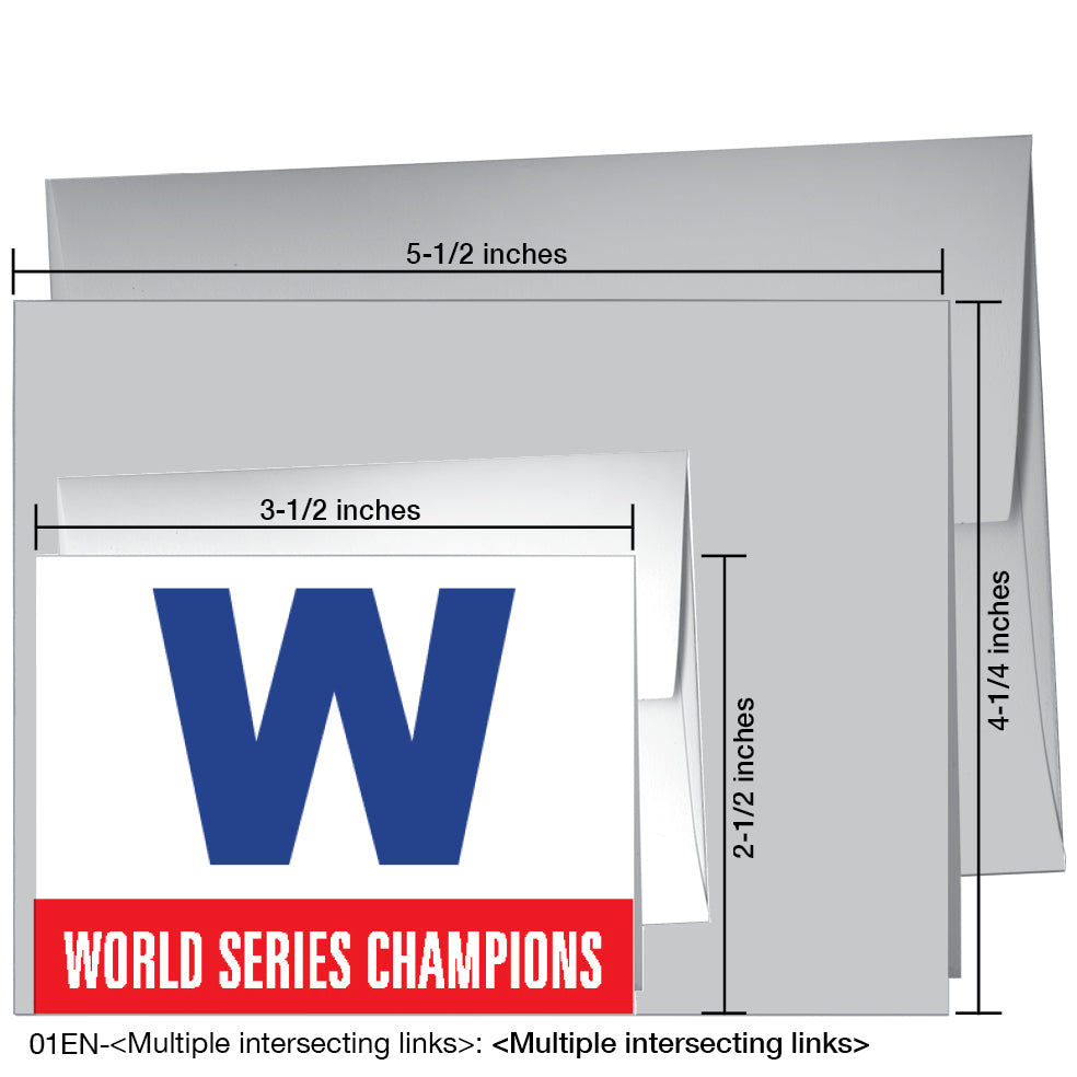 Cubs Win, Greeting Card (8469)