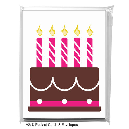 Birthday Cake, Greeting Card (8470)