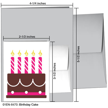 Birthday Cake, Greeting Card (8470)