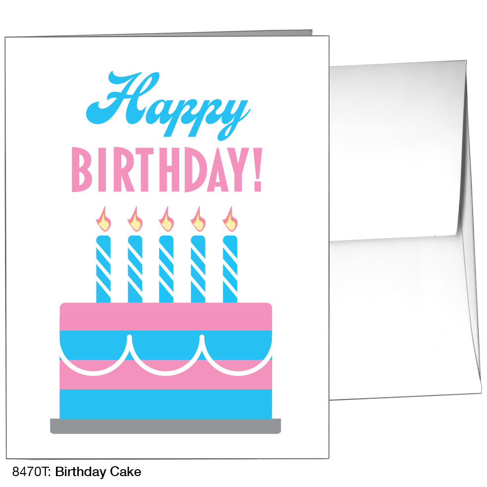 Birthday Cake, Greeting Card (8470T)