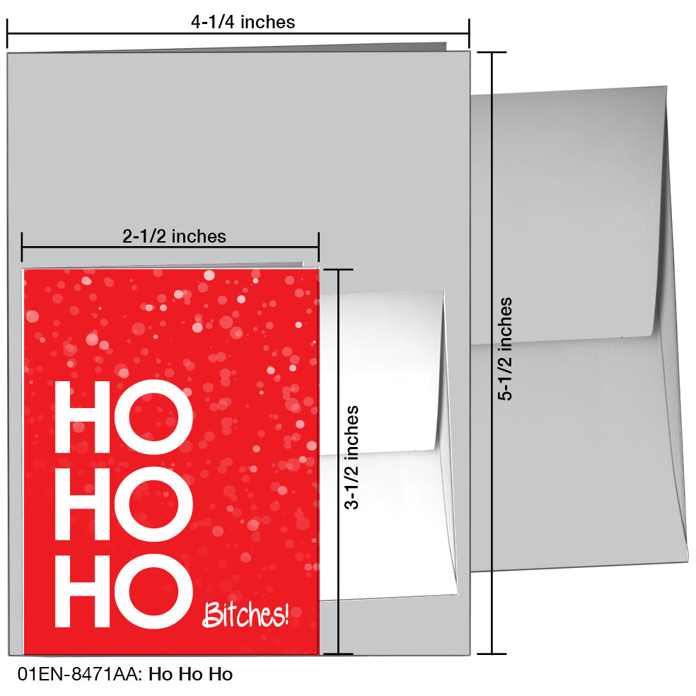 Ho Ho Ho, Greeting Card (8471AA)