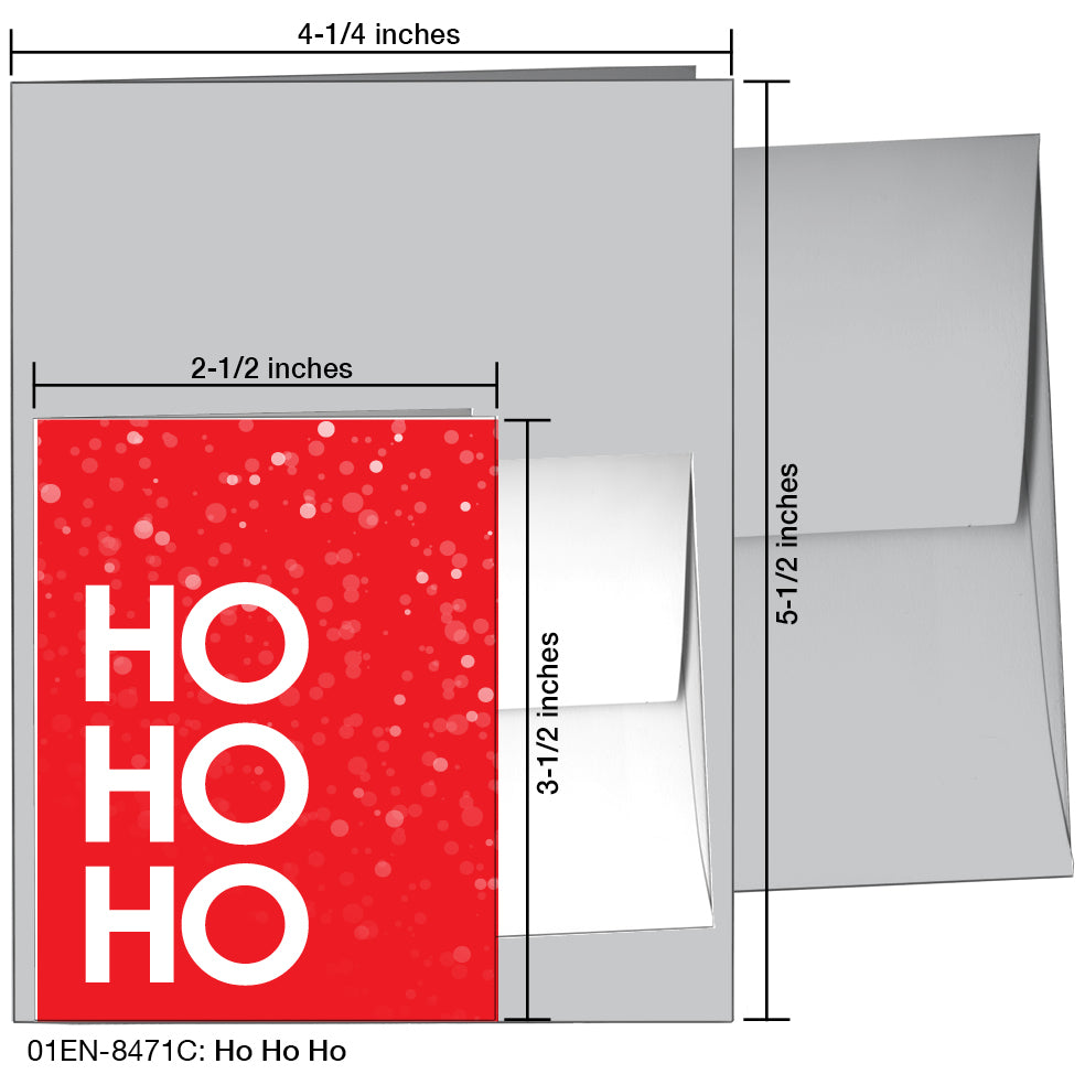 Ho Ho Ho, Greeting Card (8471C)