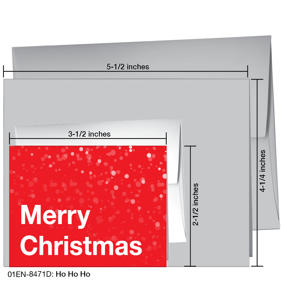 Ho Ho Ho, Greeting Card (8471D)