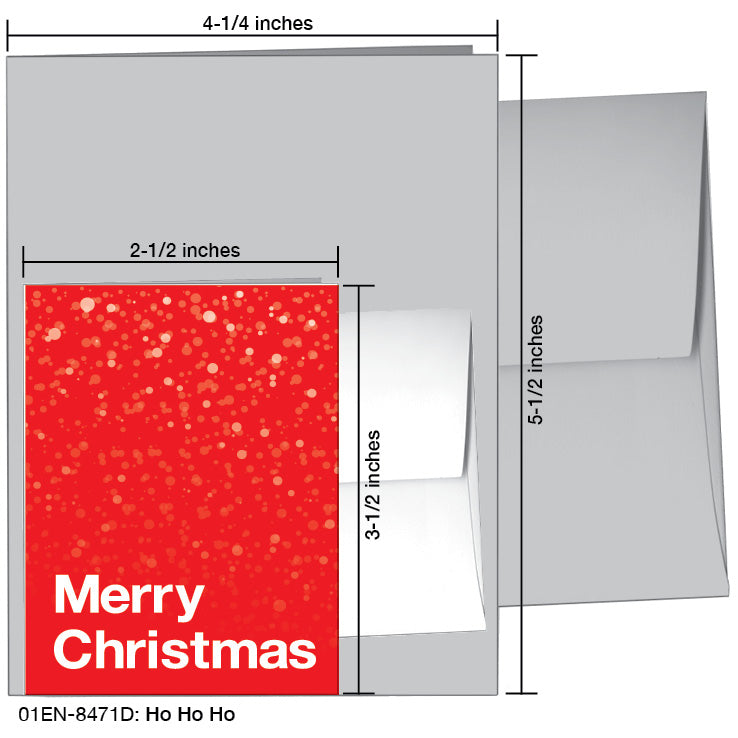 Ho Ho Ho, Greeting Card (8471DA)