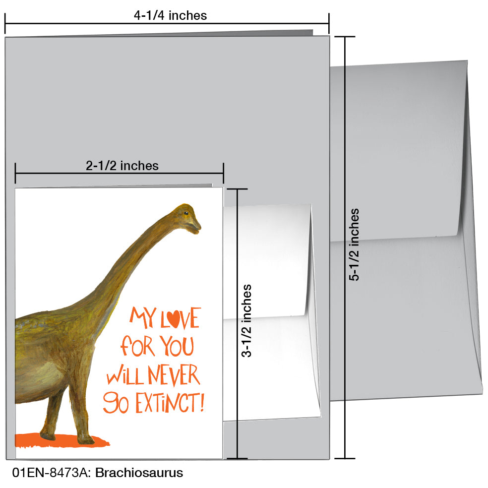 Brachiosaurus, Greeting Card (8473A)