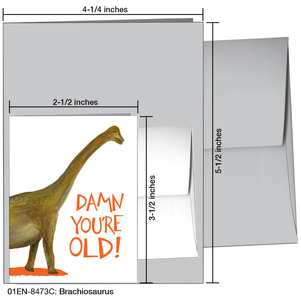 Brachiosaurus, Greeting Card (8473C)