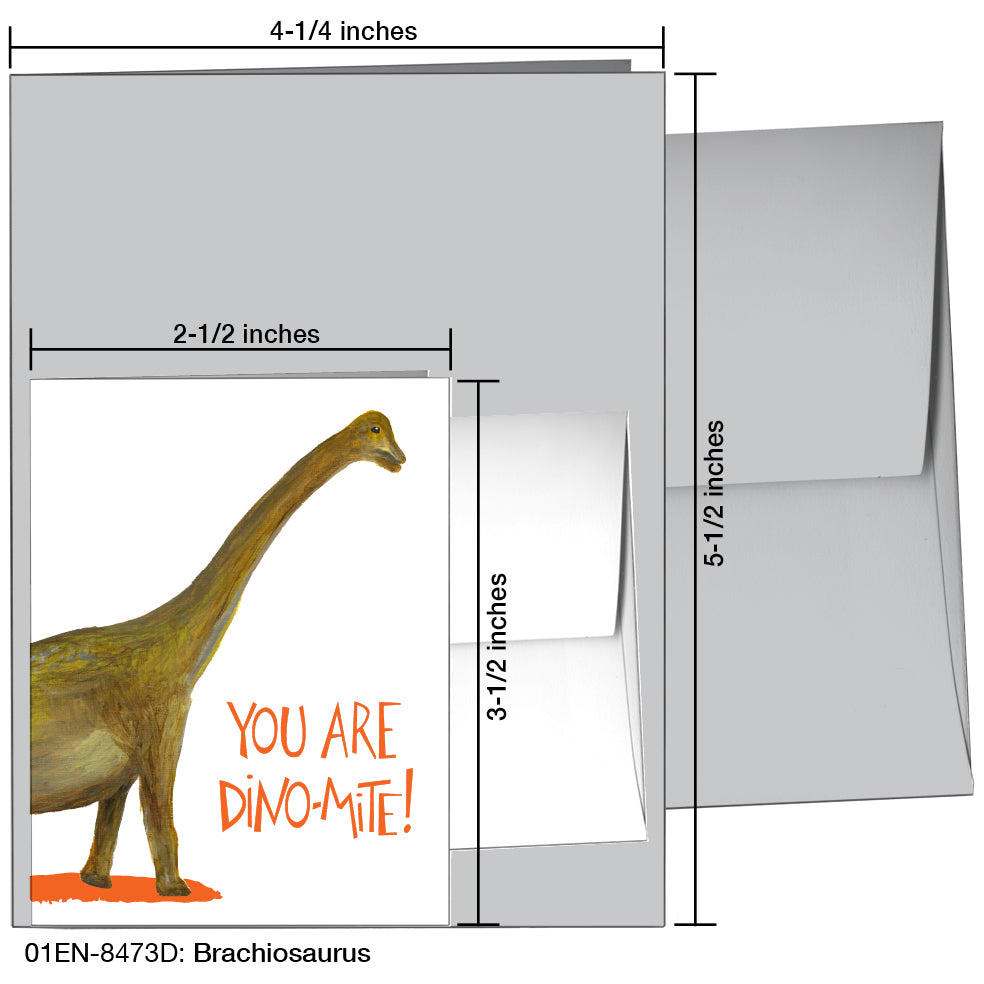 Brachiosaurus, Greeting Card (8473D)