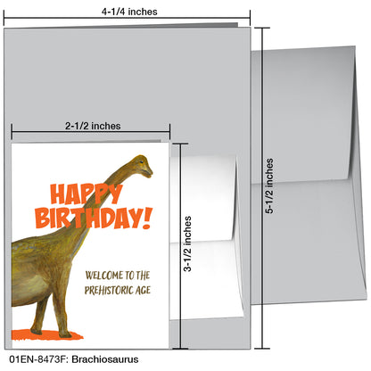 Brachiosaurus, Greeting Card (8473F)