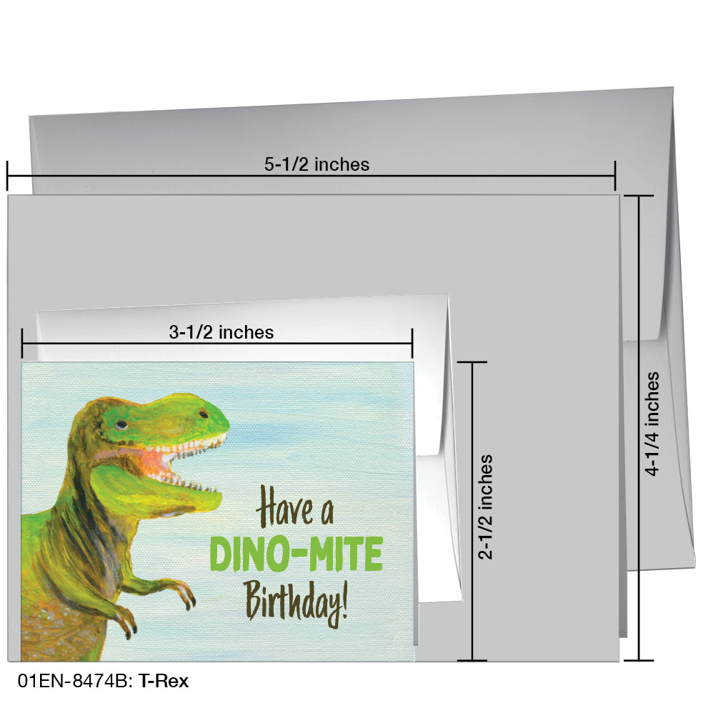 T-Rex, Greeting Card (8474B)