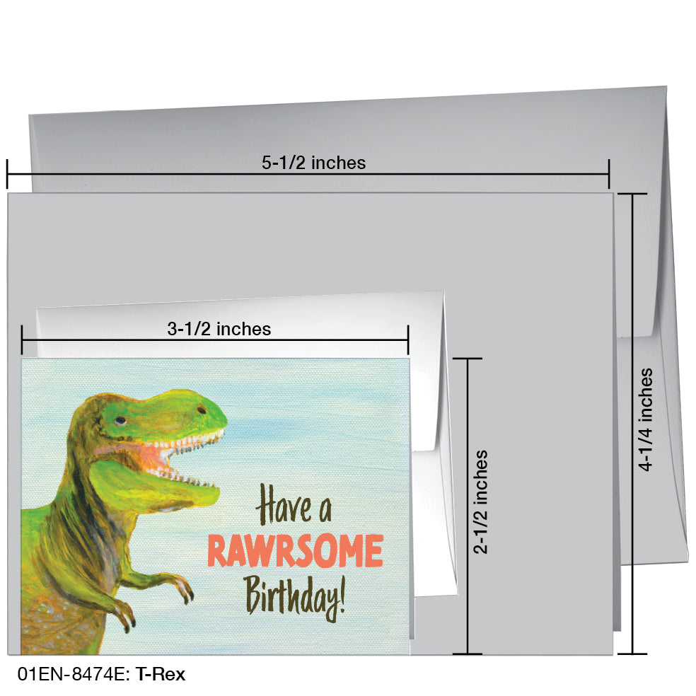 T-Rex, Greeting Card (8474E)