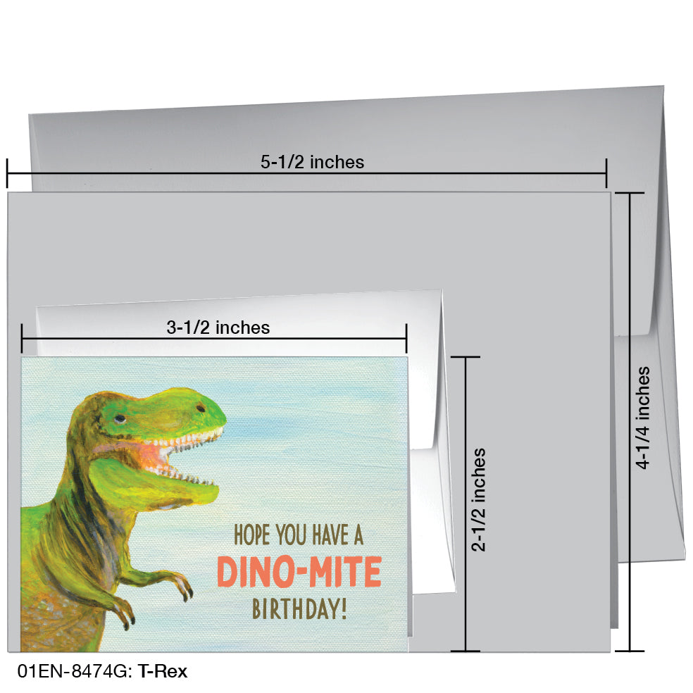 T-Rex, Greeting Card (8474G)