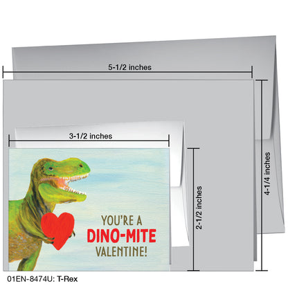 T-Rex, Greeting Card (8474U)